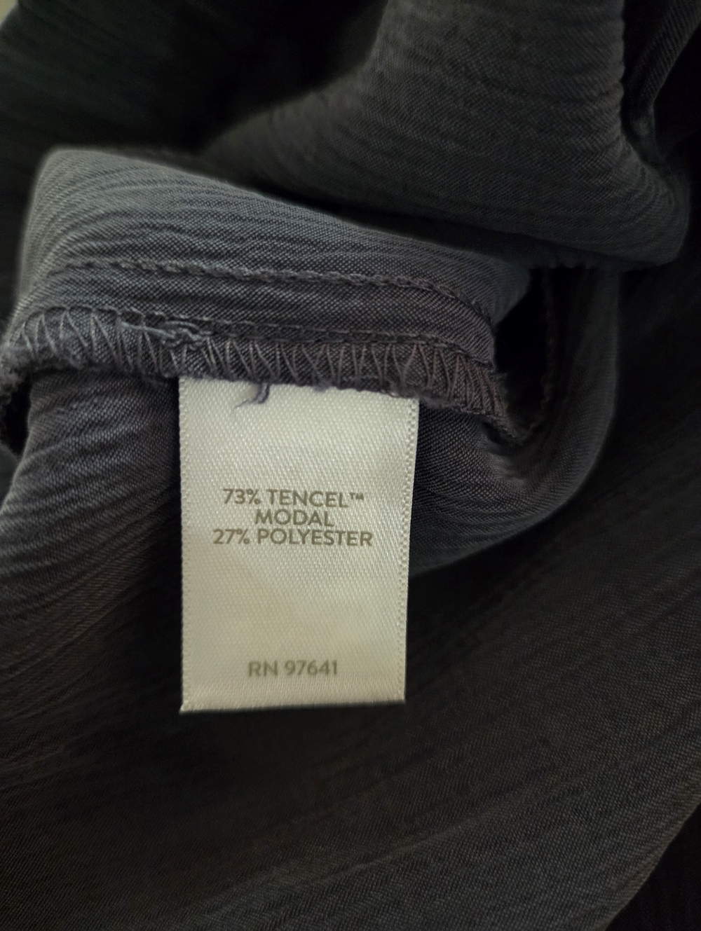 J. Jill Pure Jill Sand Washed Wide Leg Tencel Blend Pants Gray LP - Picture 5 of 6